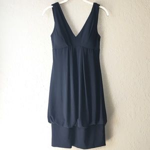Eliza J black bubble hem dress LBD size 2